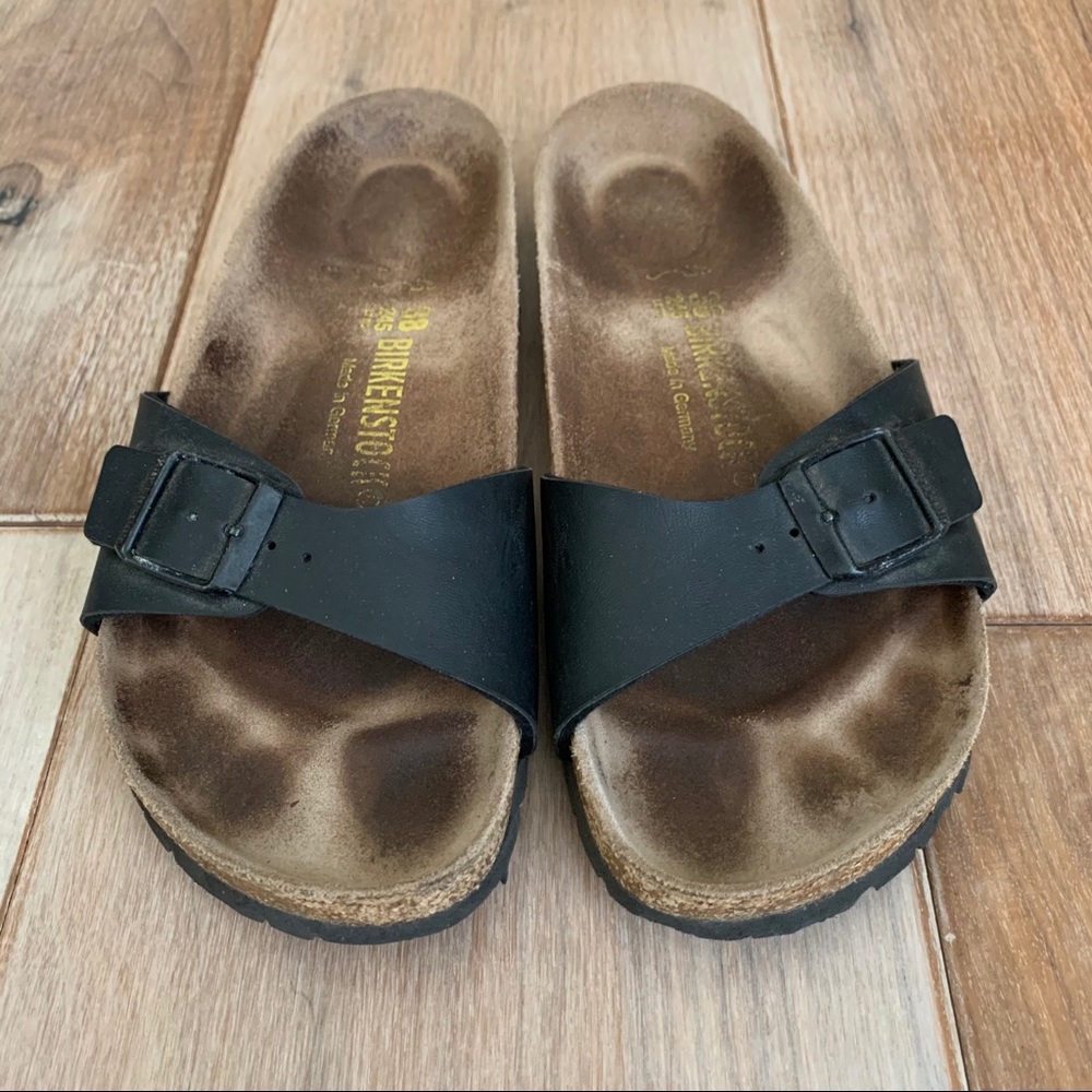 Birkenstock Madrid Black Birko-Flor Size 38/7